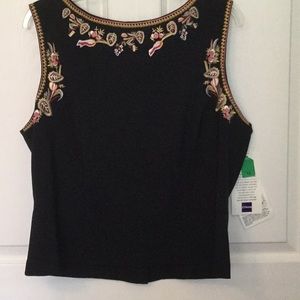 Embroidered summer top.